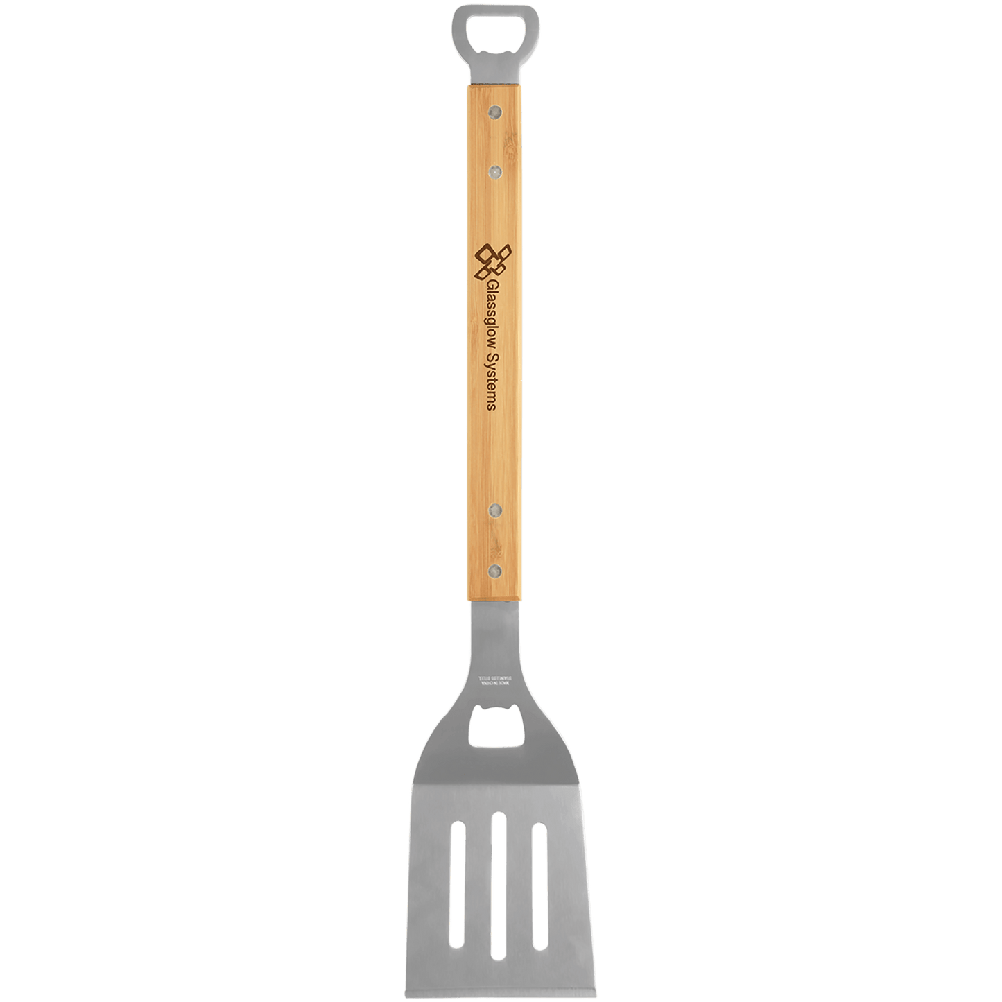 Custom Bamboo Barbeque Spatula with Bottle Opener