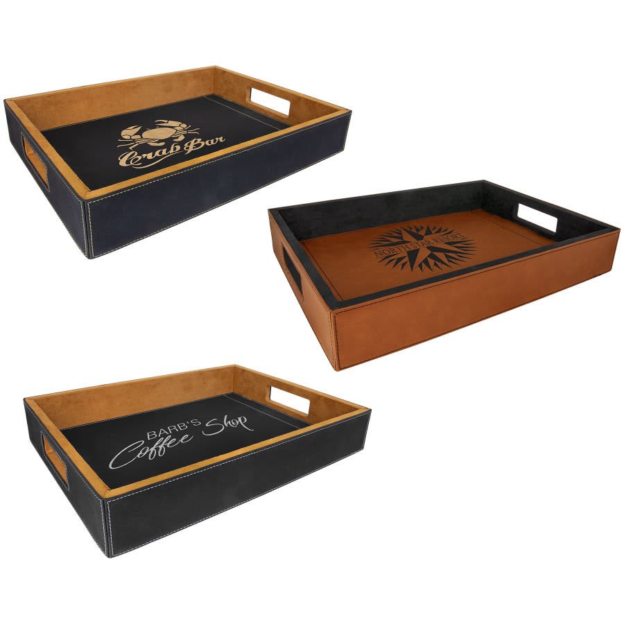 Custom Leatherette Serving Tray