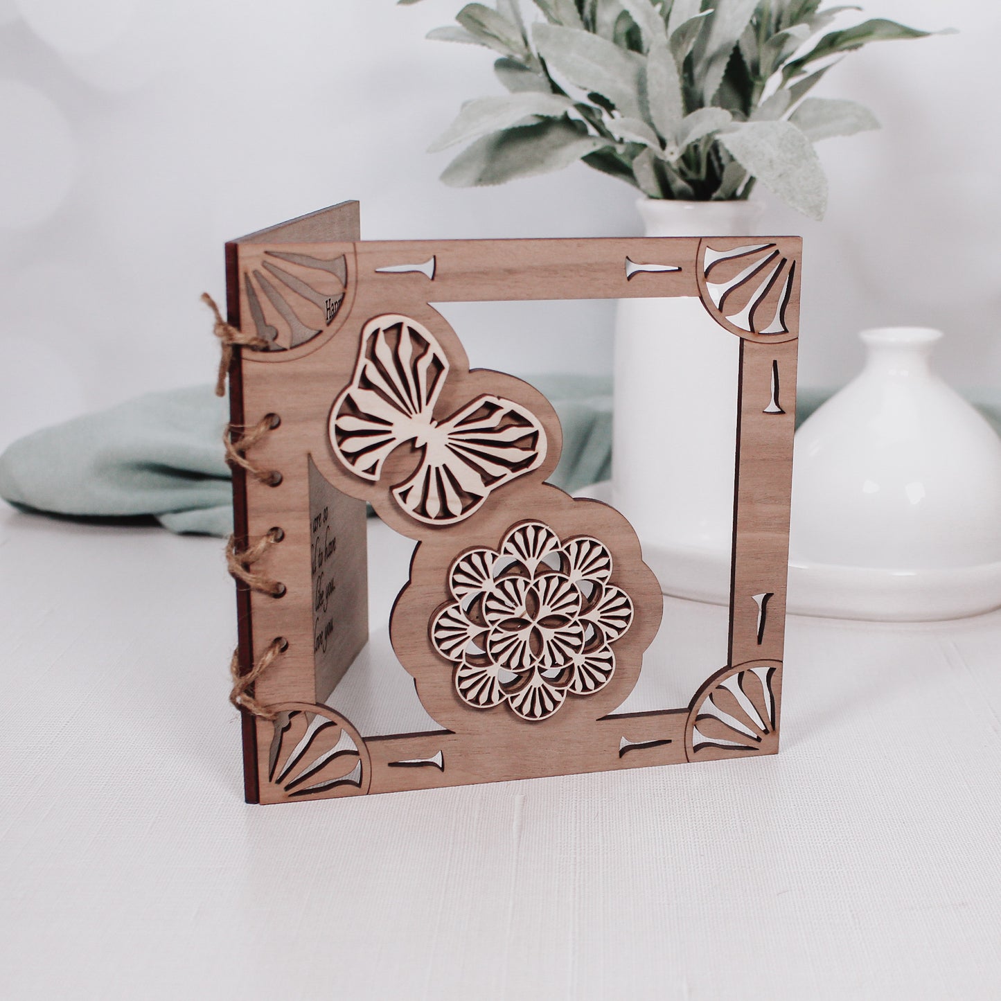 Wooden Personalized Mother's Day Card