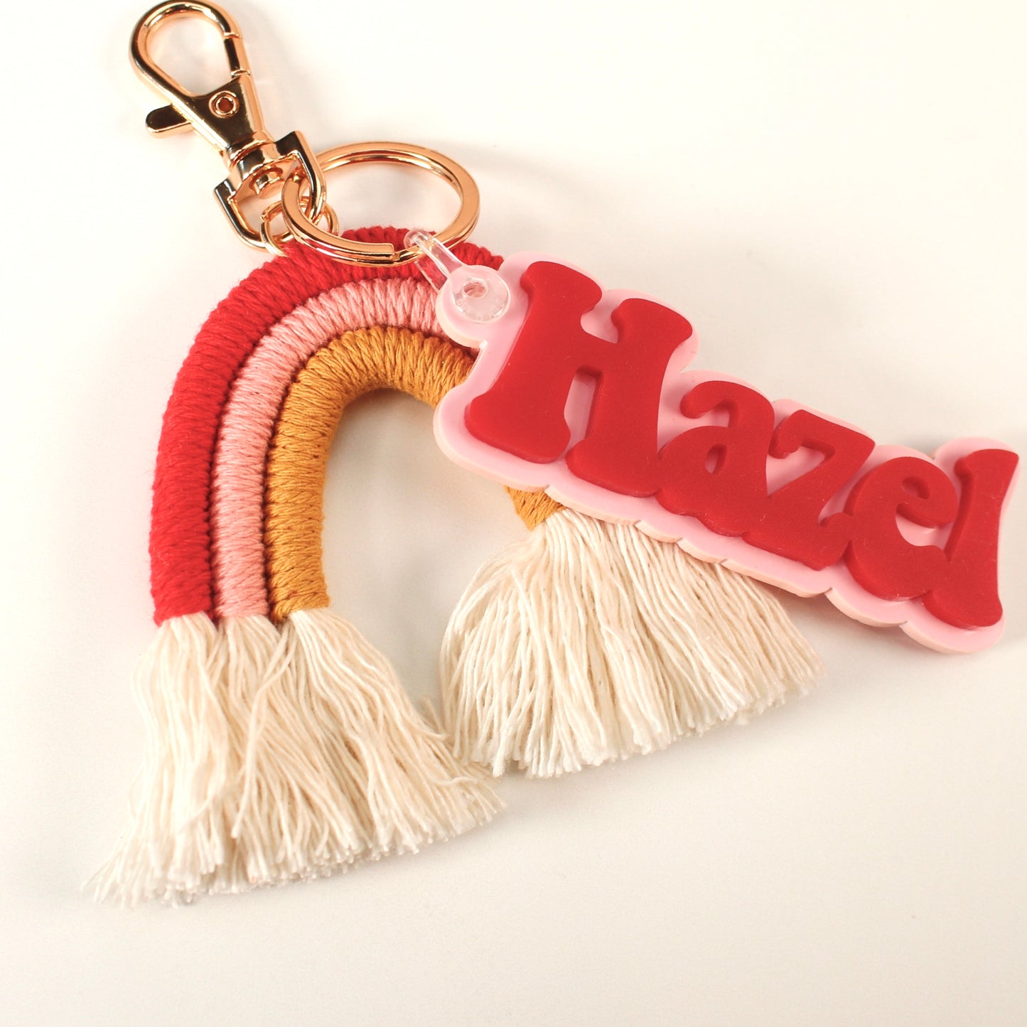 Personalized Name Tag Rainbow Keychain/Backpack Tag