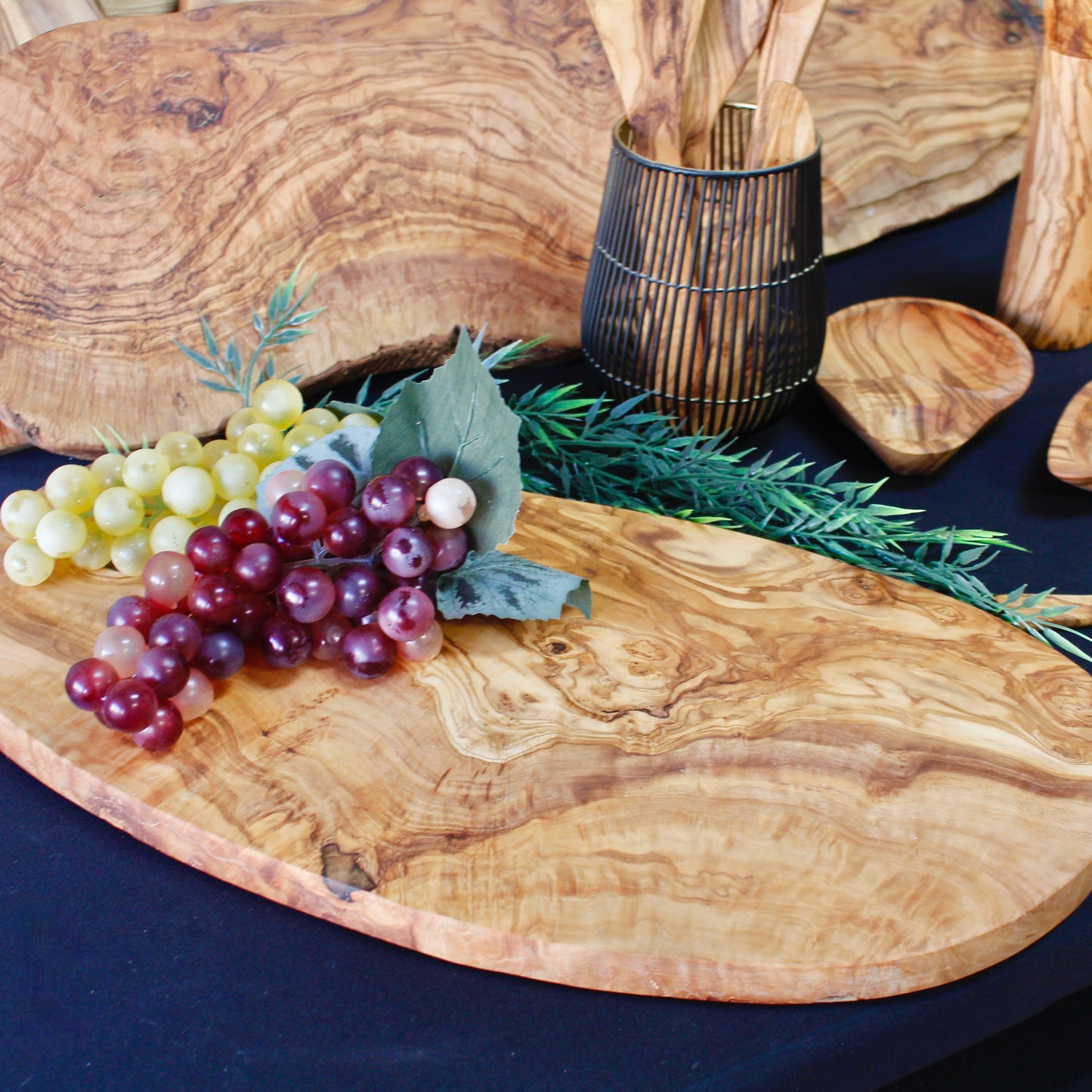 Olive Wood - Engraved Serving/Cutting/Charcuterie Board