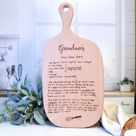 Custom Engraved Recipe Cutting Board