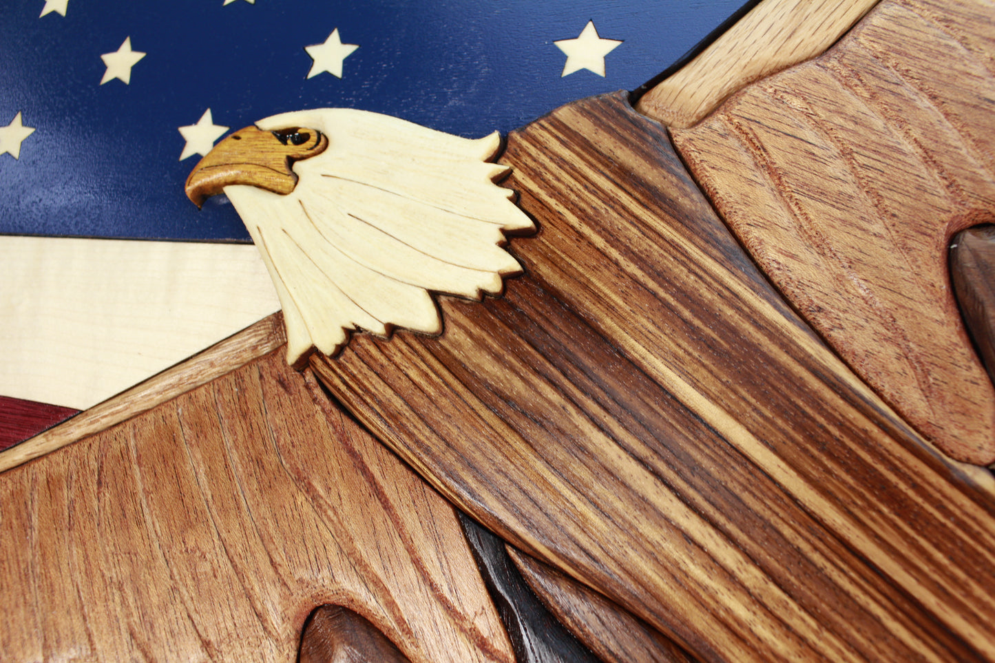 Flying Eagle with Flag Wall Art