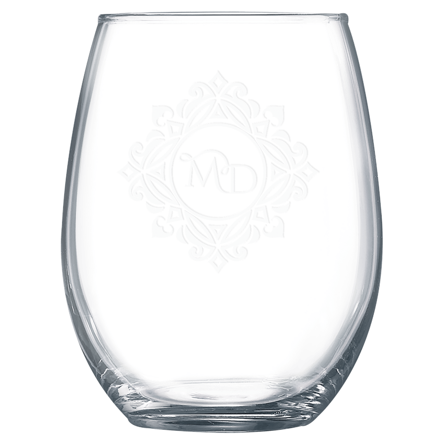 Custom Engraved Stemless Wine Glasses – 9 oz or 15 oz, Personalized with Text or Logo