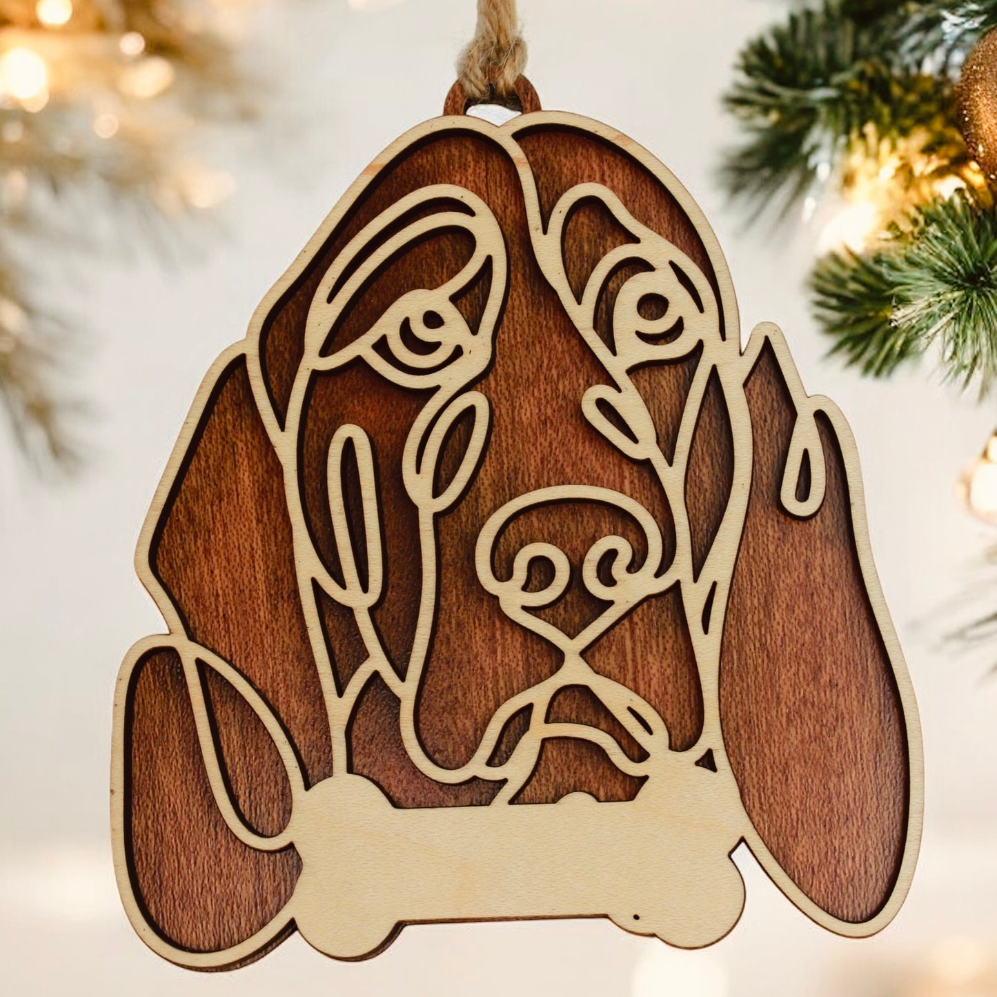 Personalized Dog Breed Ornament - Custom Dog Name