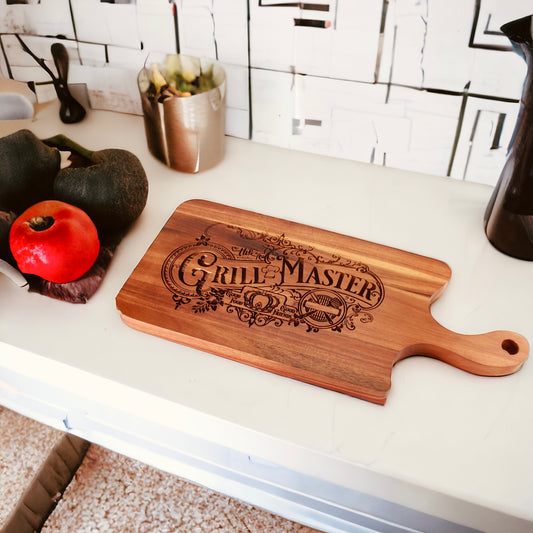 Acacia Grill Master Cutting Board with Handle