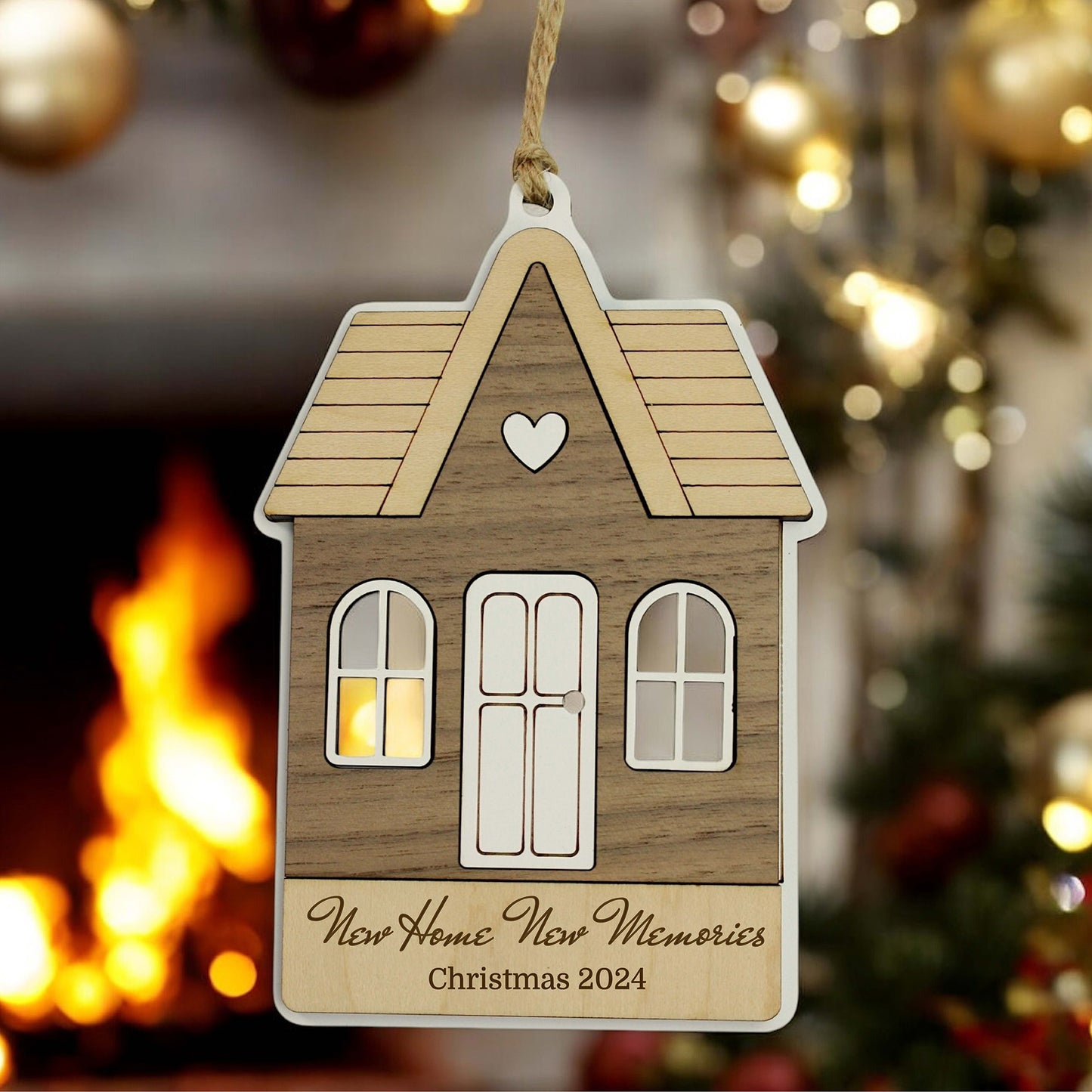New Home Christmas Decoration, First House Celebration, New Homeowner Keepsake
