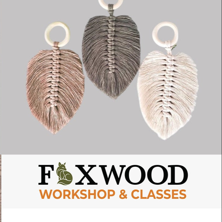 Create your own boho macrame leaf at a DIY class.