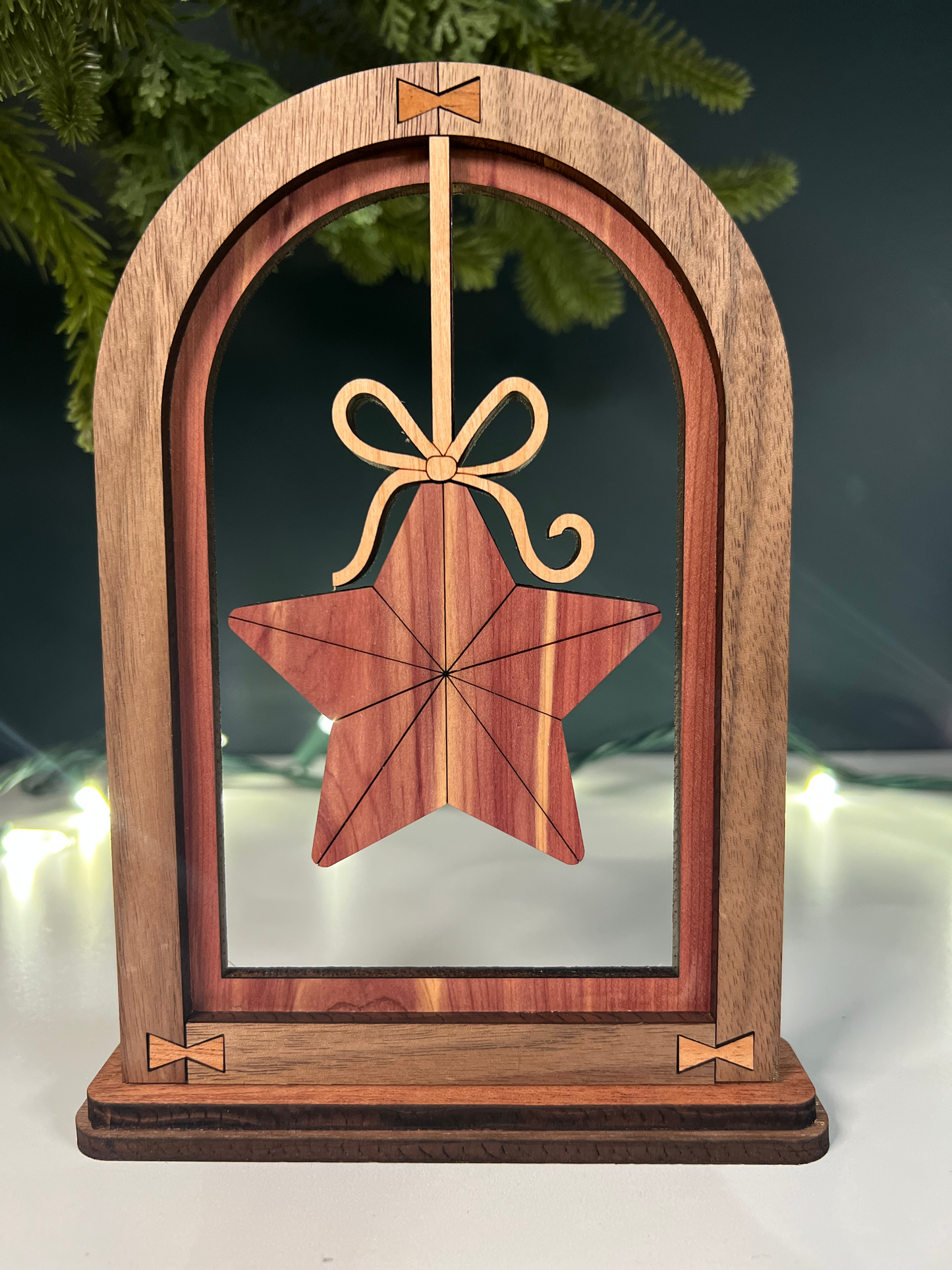 Holiday Arch Mantle Decor