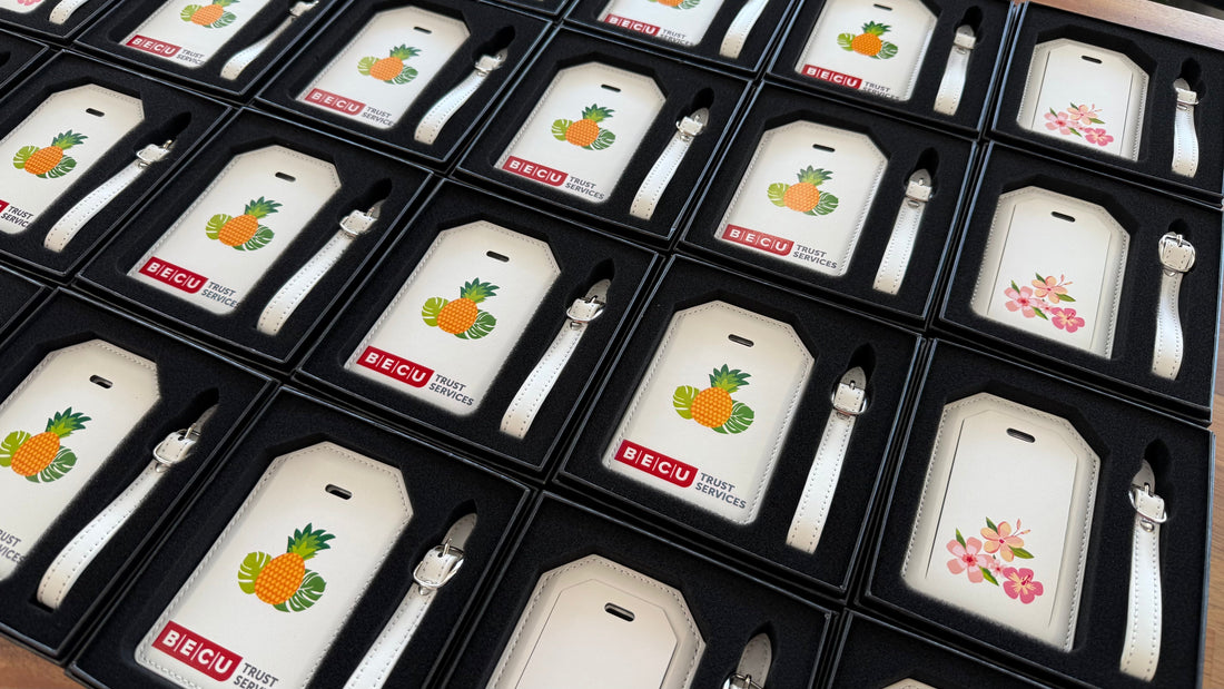 Custom Branded Luggage Tags for BECU Trust Services
