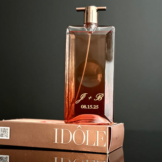 Custom Engraved Perfume Bottle – Personalized with Initials & Date