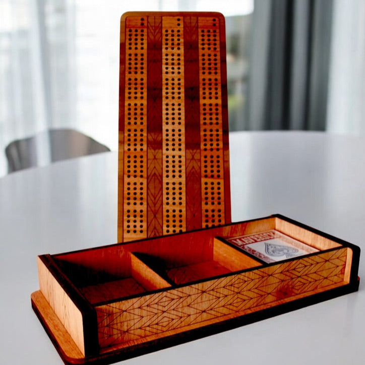 Handcrafted Wooden Cribbage Game Set
