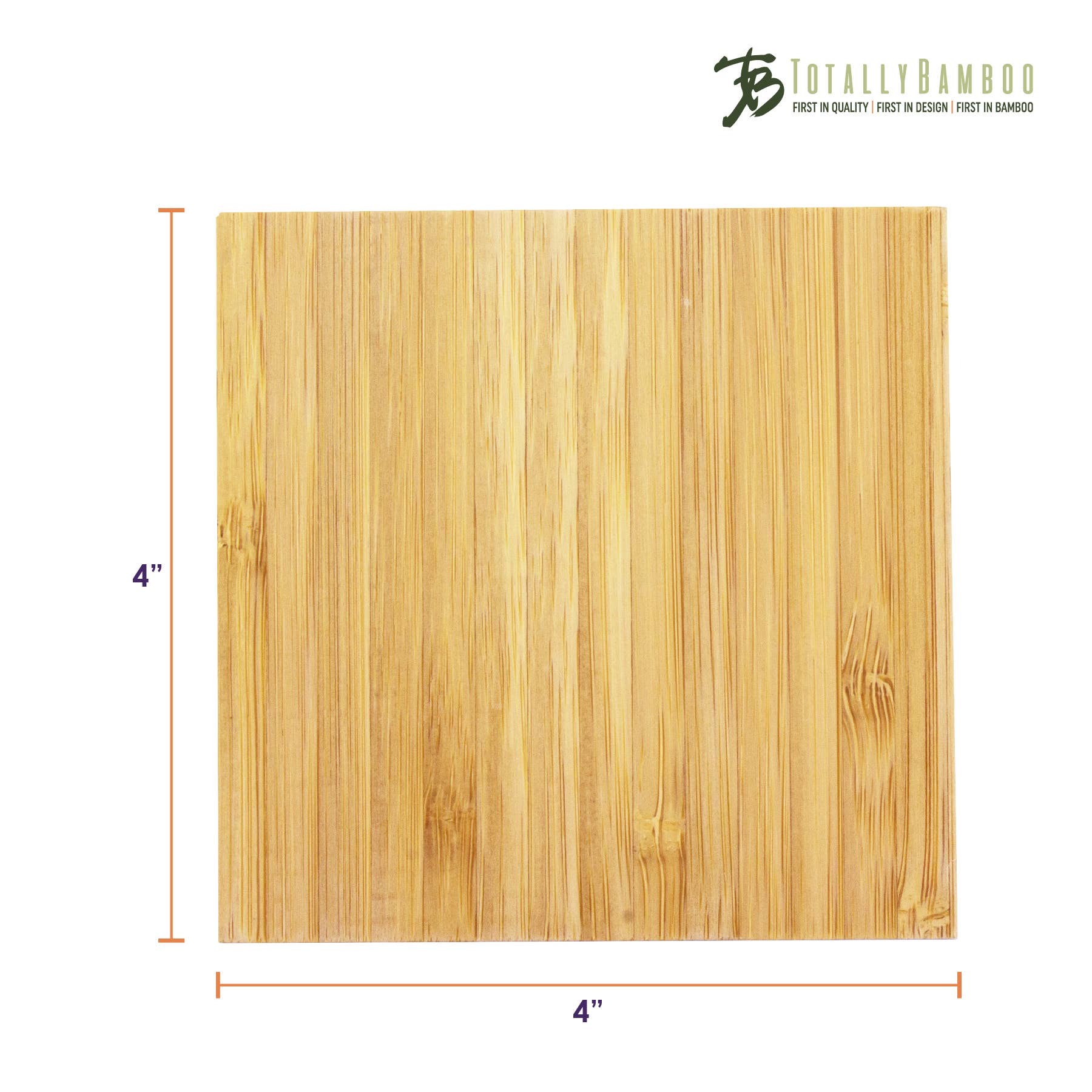 4-Pc. Bamboo Coaster Set with Case