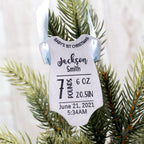 Christmas Onesie Baby's First Christmas Ornament