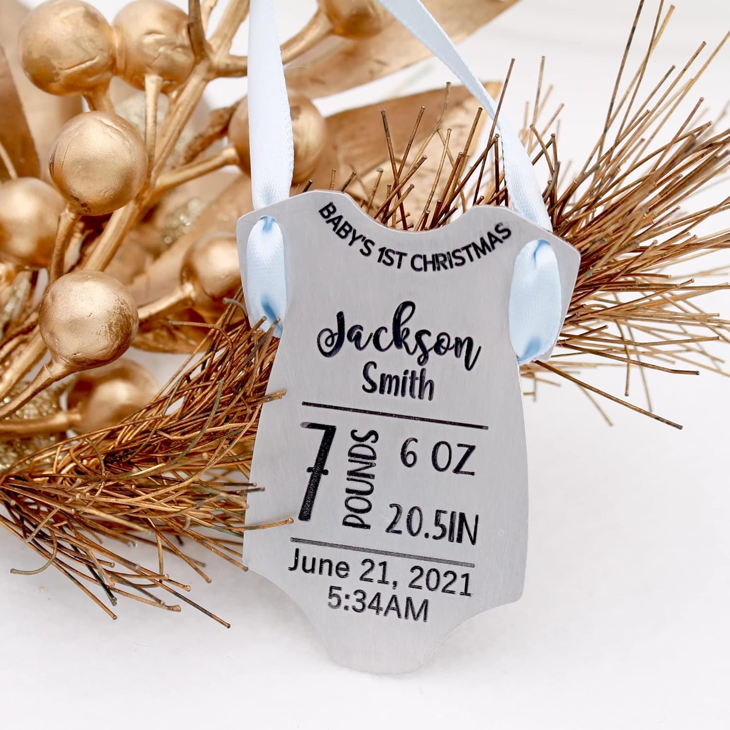 Christmas Onesie Baby's First Christmas Ornament