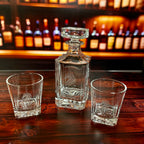 Personalized Glass Decanter, Engraved Glass Gift Set