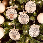 Baby's 1st Christmas Birth Stats Ornament