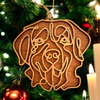 Bernese Mountain Dog personalized dog breed ornament