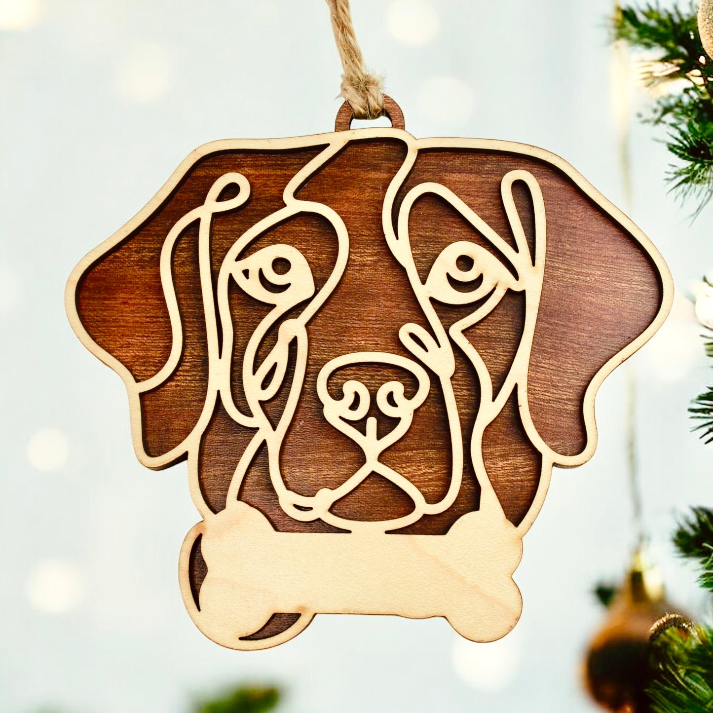 Brittany Spaniel personalized dog breed ornament