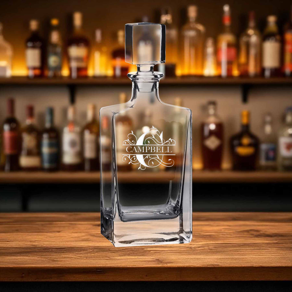 Custom Engraved Whiskey Decanter
