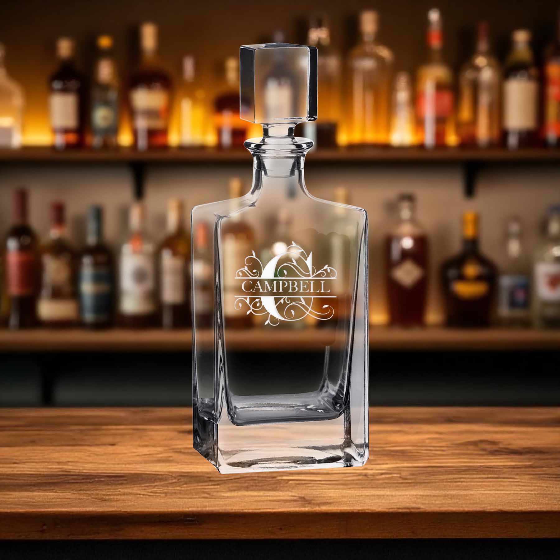 Custom Engraved Whiskey Decanter