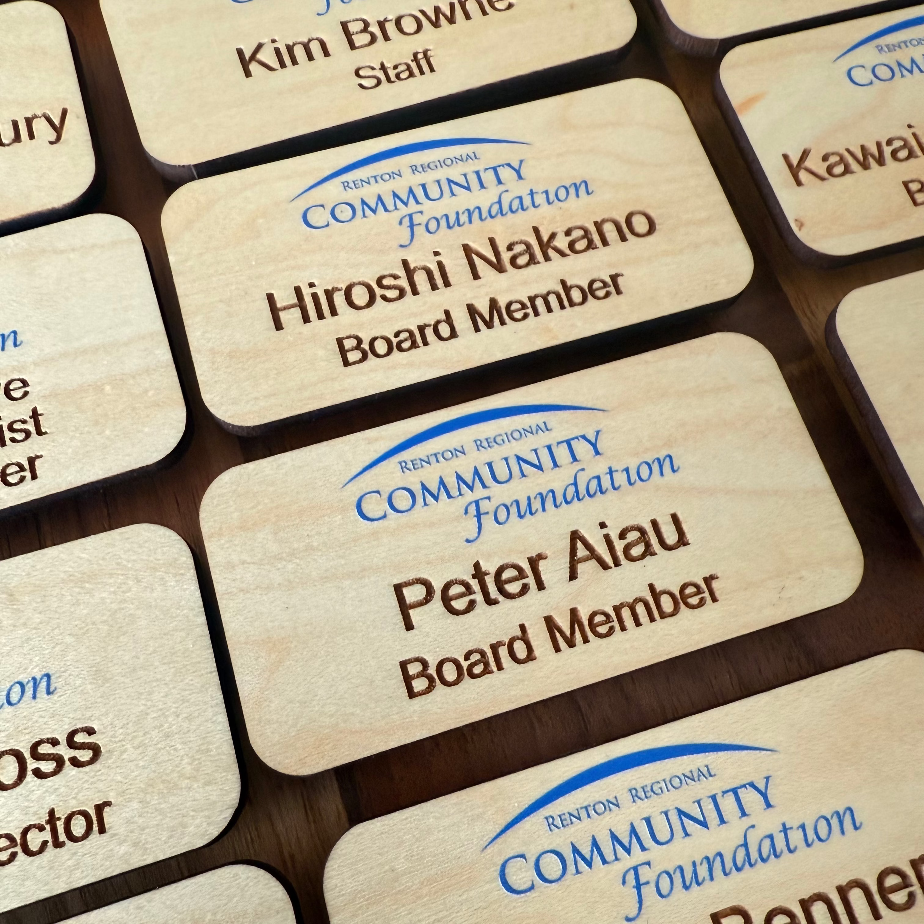 Custom Engraved Name Tags – Magnetic or Pin Back Options