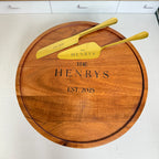 Custom Engraved Wedding Cake Server Set – Gold or Silver Finish