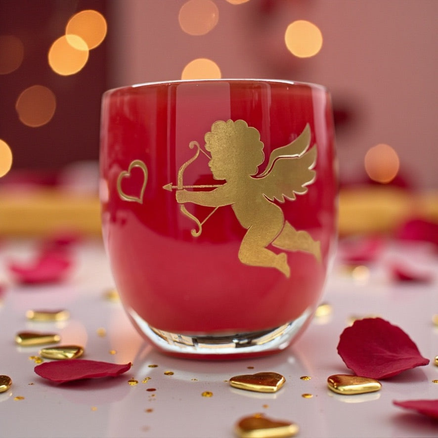 Custom Etched Glassybaby – Personalized Sandblasting & Color Fill Service