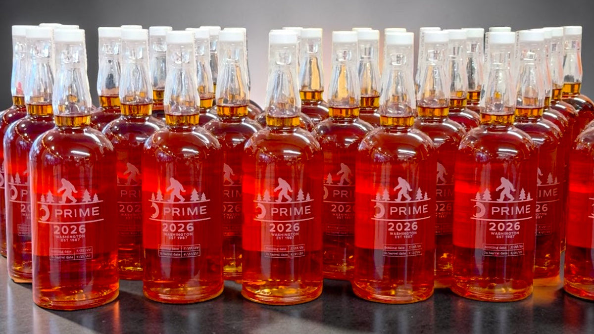 Bulk order of etched bottles for local distillery