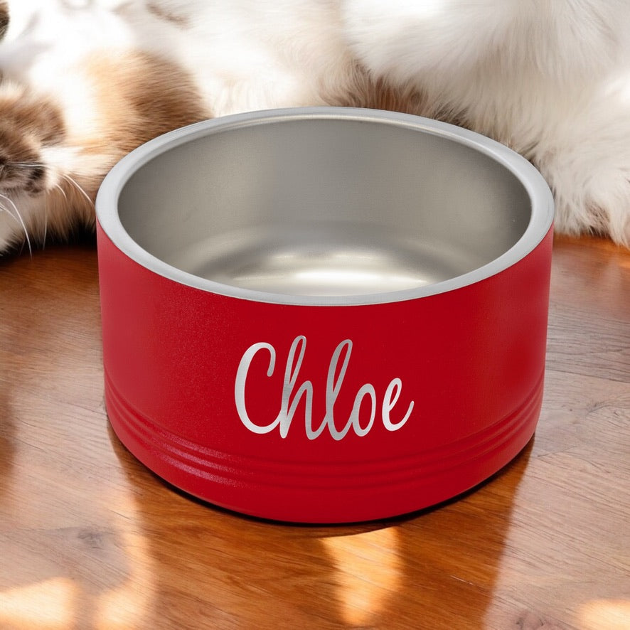 Personalized Polar Camel Pet Bowl