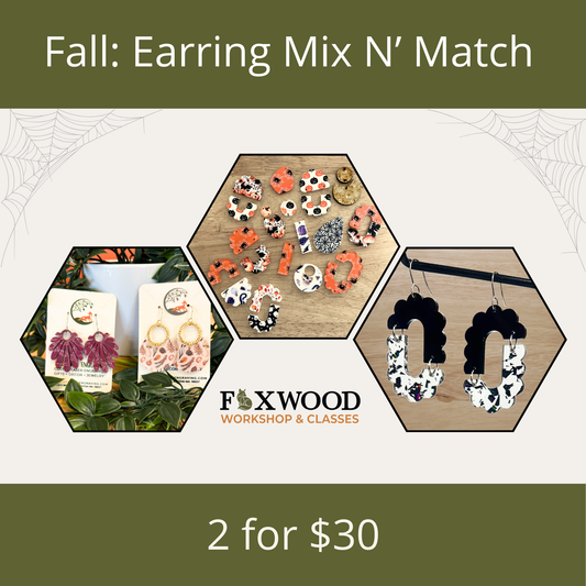 DIY Earrings Workshop – Create Custom Multi-Tier Wooden Earrings