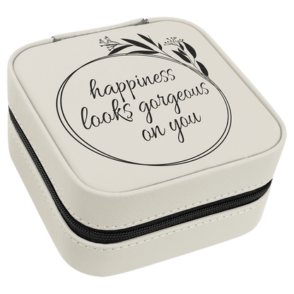 Custom Engraved Travel Jewelry Box