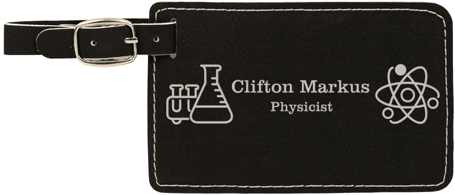 Custom Leatherette Luggage Tag