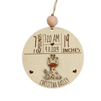 Baby's 1st Christmas Birth Stats Ornament