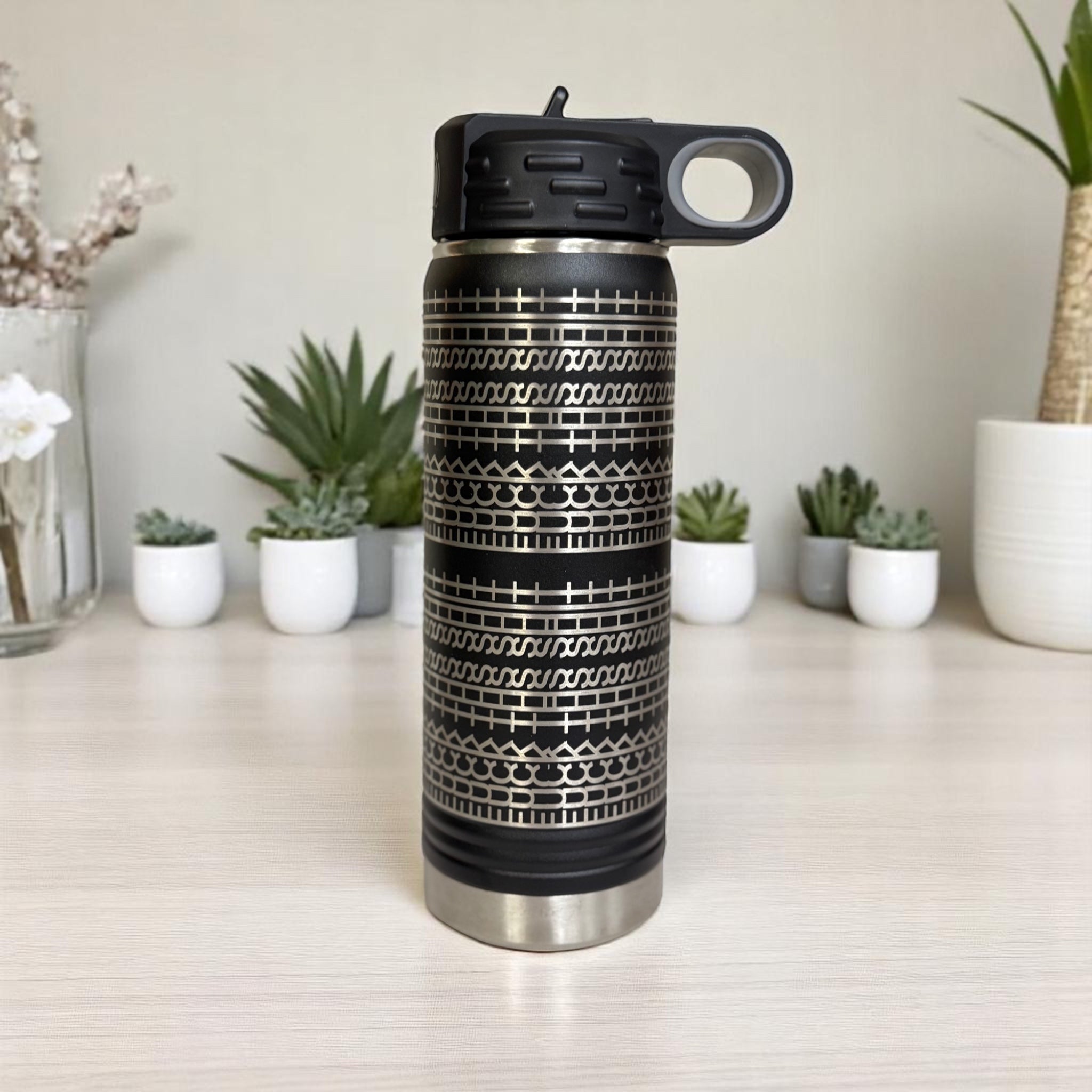 Hidden Swear Pattern Tumbler – 20oz Stainless Steel Insulated Bottle