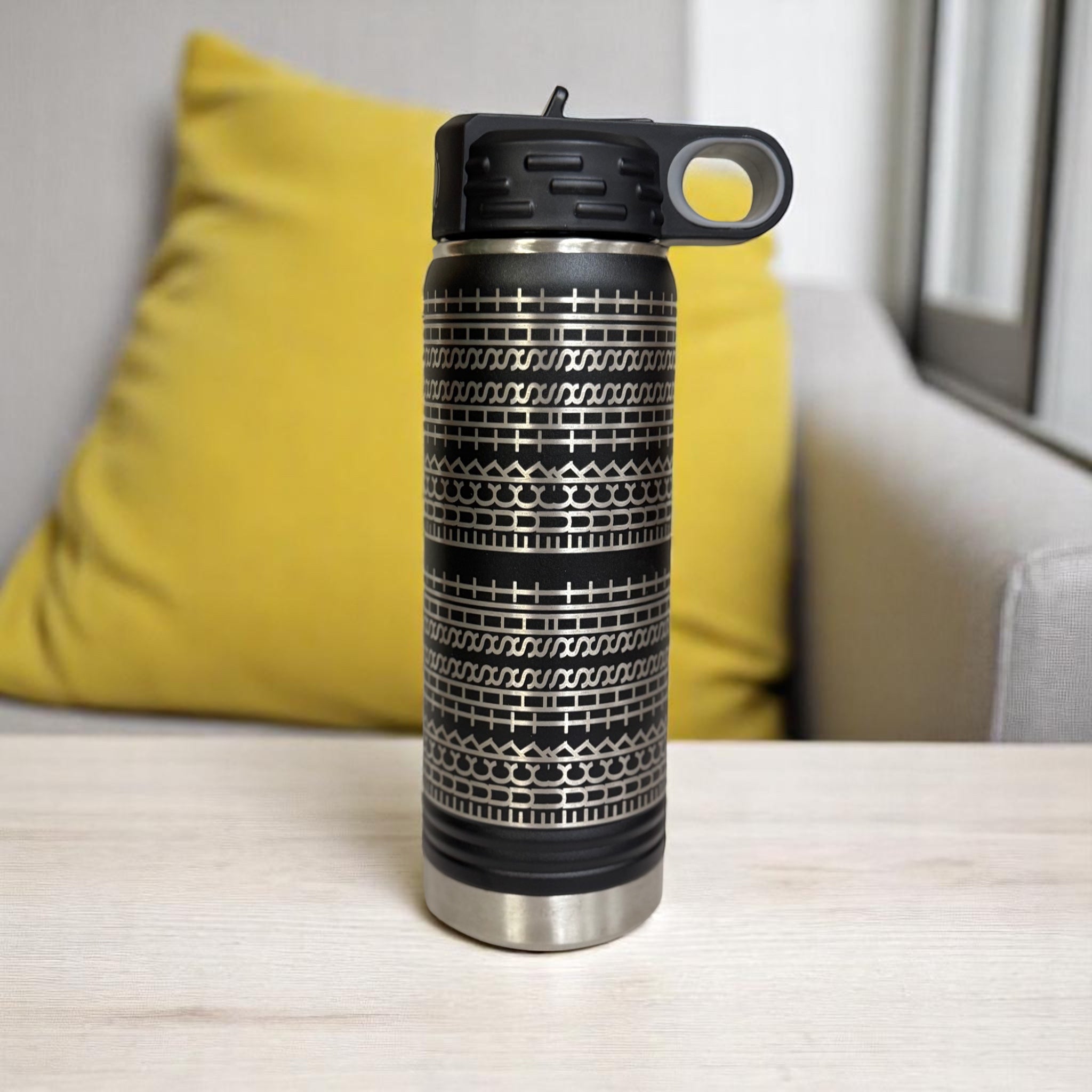 Hidden Swear Pattern Tumbler – 20oz Stainless Steel Insulated Bottle