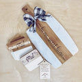 Acacia Wood and Marble Personalized Gift Set