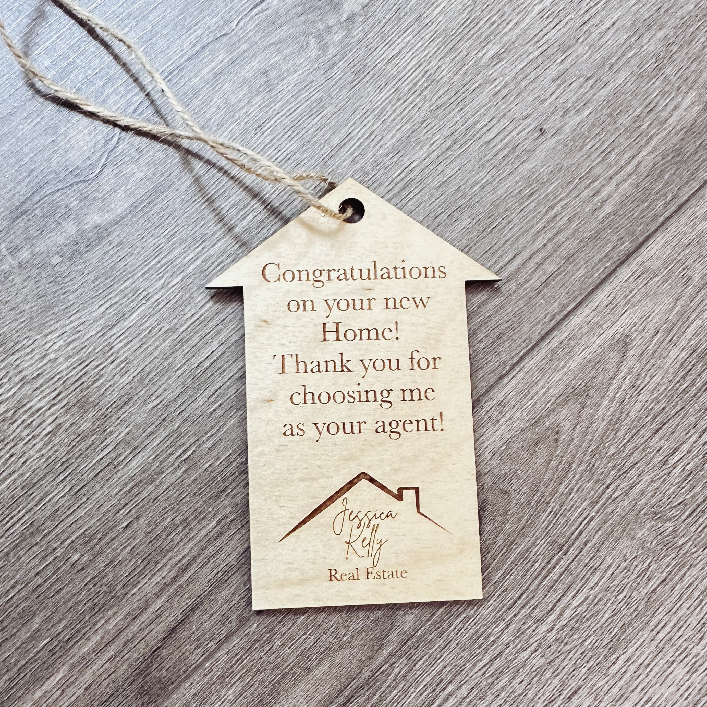 Cork Coasters with Kitchen Towels and Tag - Custom Realtor Gift Set