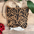Personalized Cat Breed Ornament - Custom Wood Pet Keepsake