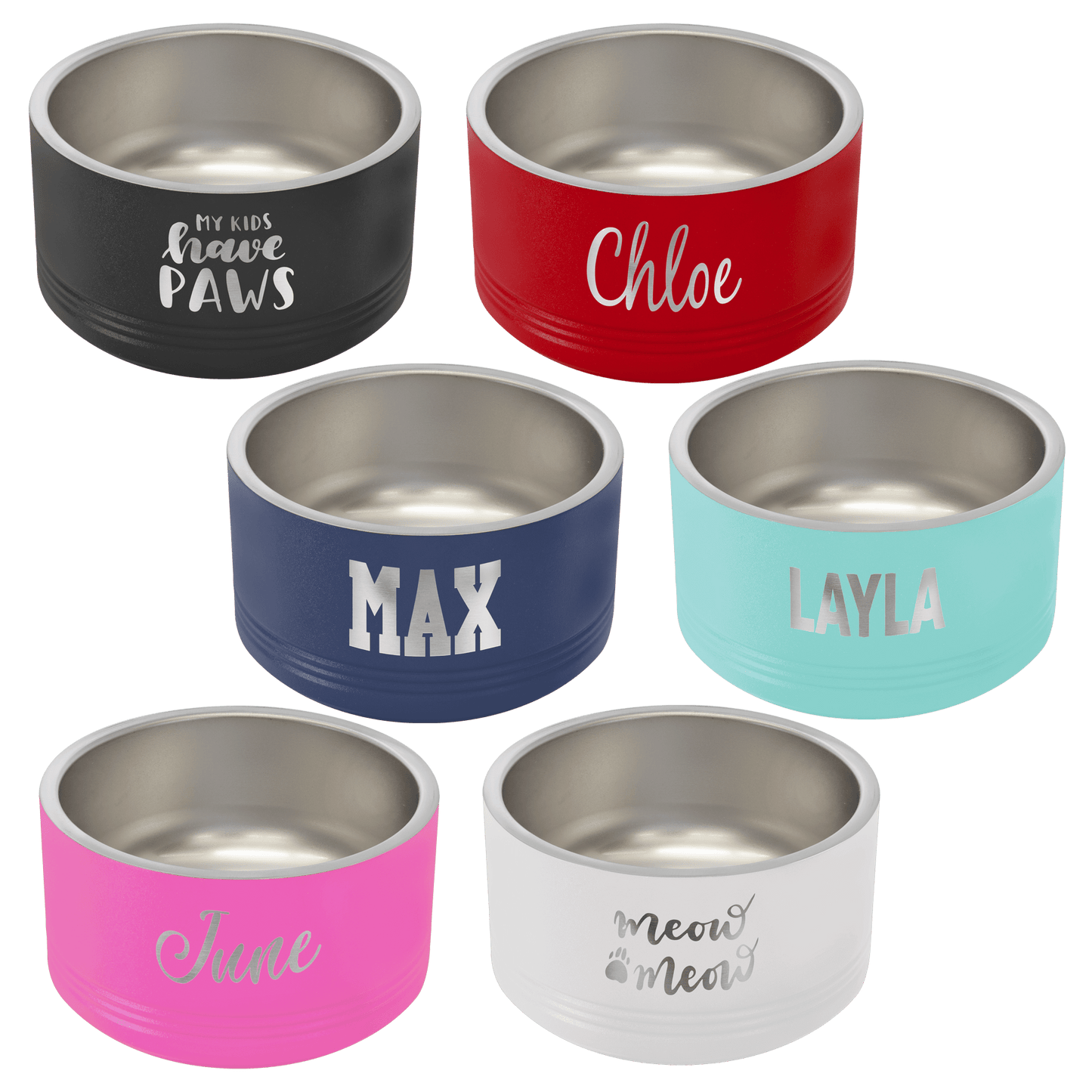 Personalized Polar Camel Pet Bowl