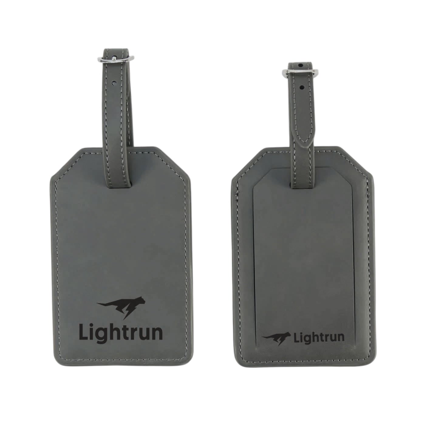 Premium Leatherette Luggage Tag with Gift Box – Engraved or Color Printed Logo