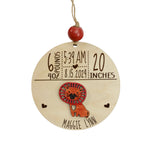 Baby's 1st Christmas Birth Stats Ornament