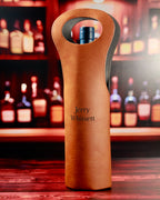 Personalized Leatherette Wine Tote