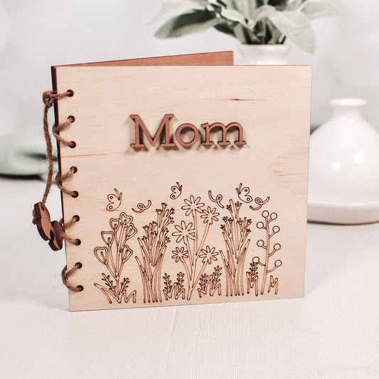 Engraved Mother's Day Wooden Card