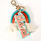 Personalized Name Tag Rainbow Keychain/Backpack Tag
