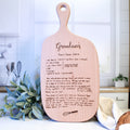 Custom Engraved Recipe Cutting Board