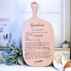 Custom Engraved Recipe Cutting Board