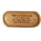 Decorative Wooden Catch All Tray For Dad or Grandpa