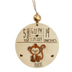 Baby's 1st Christmas Birth Stats Ornament