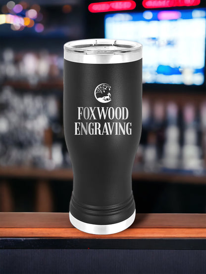 Engraved 20 oz Pilsner Tumbler